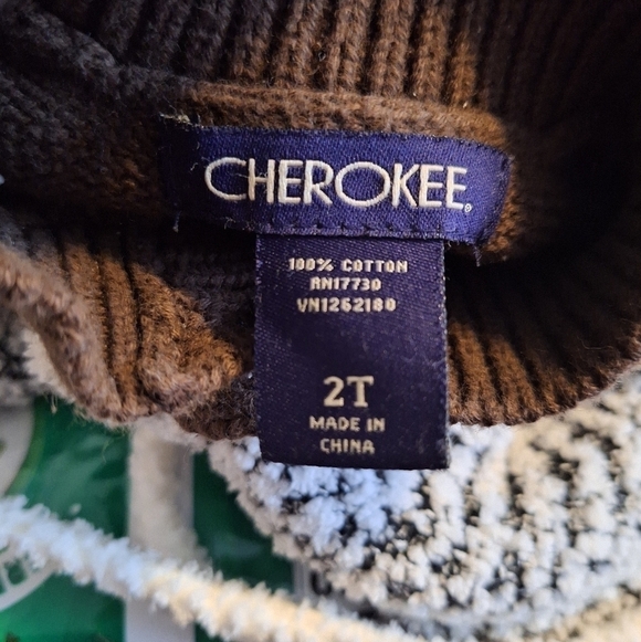 Cherokee little boys graphic knitted sweater size 2T - Picture 5 of 5